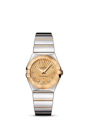 Omega Constellation Quartz 27 Polished Stainless Steel / Yellow Gold / Champagne Supernova